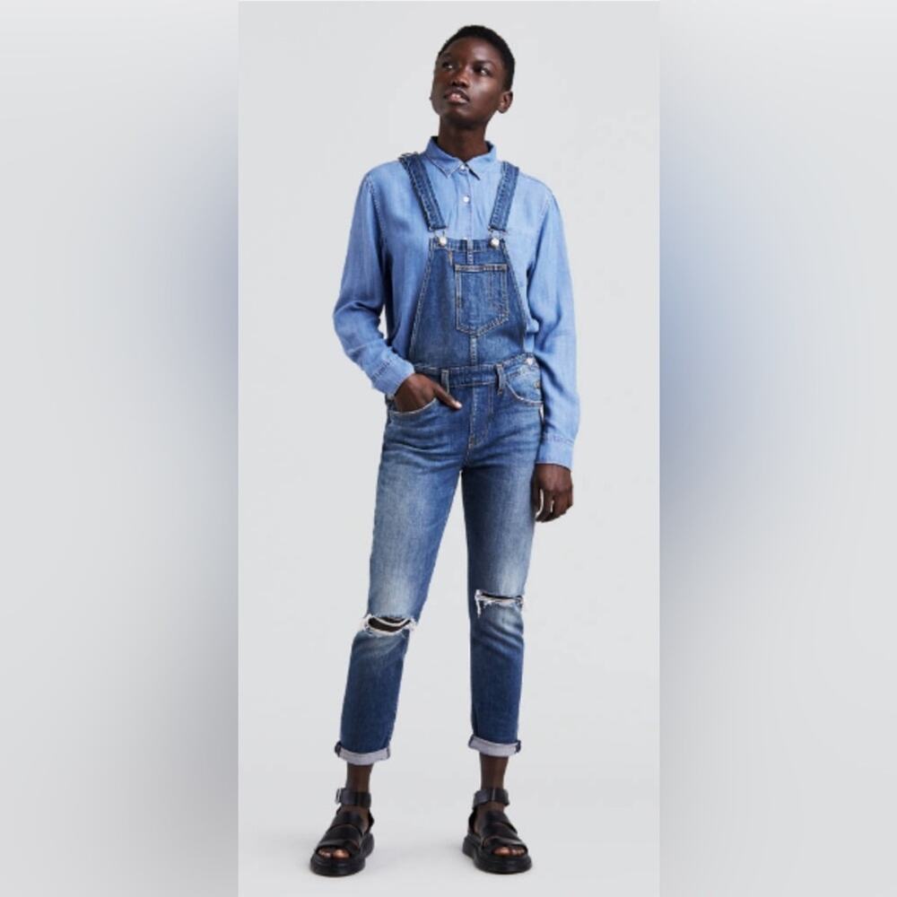 Levi’s Fitted Overalls Denim Bib Jeans Overalls Size XXS